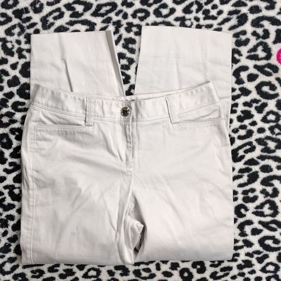 WHBM Button Hem Slim Capri Inseam 23" - Picture 3 of 14